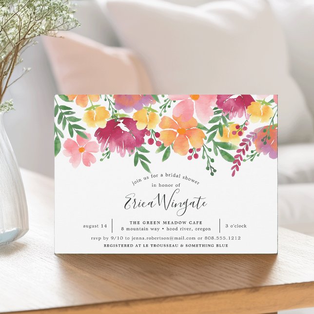 California Poppy Bridal Shower Invitation (Creator Uploaded)