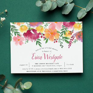 California Poppy Bridal Shower Invitation