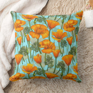 California poppy cushion