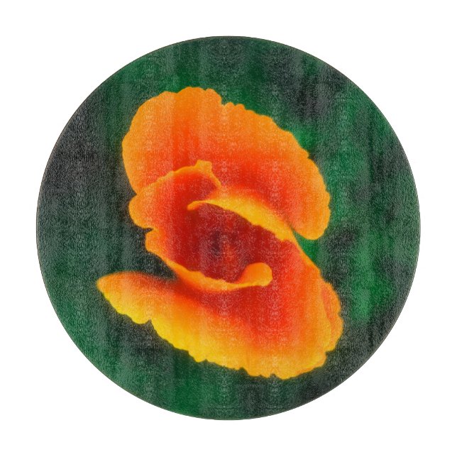 California Poppy Cutting Board (Front)