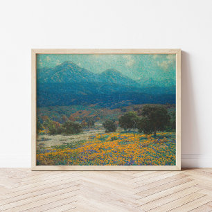 California Poppy Field Granville Redmond Poster