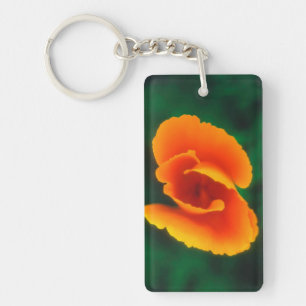 California Poppy Key Ring