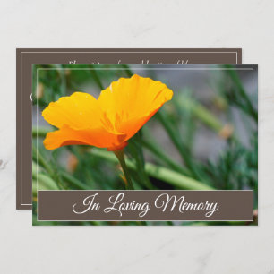 California Poppy Memorial Service Announcement