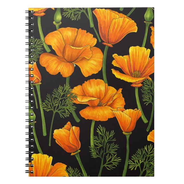 California poppy notebook (Front)