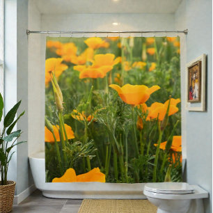 California Poppy Patch Photograph Shower Curtain
