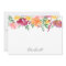 California Poppy Personalized Stationery Flat Card