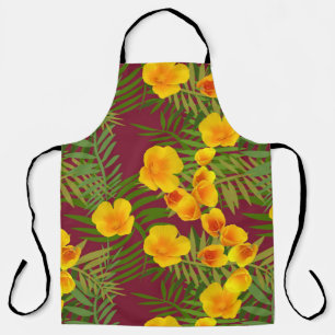 California Poppy Sunshine Pillow Case Apron