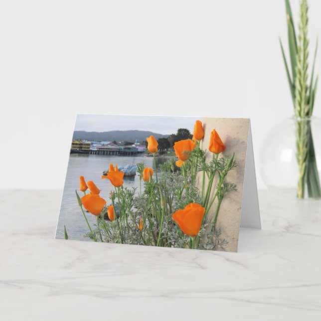 California Poppy Thank You Card (Front)