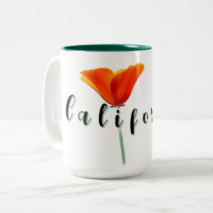 California Poppy Two-Tone Coffee Mug