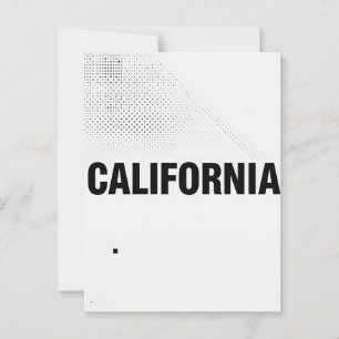 California Postcard – Bold Centred Typography
