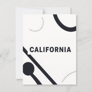 California Postcard – Bold Centred Typography