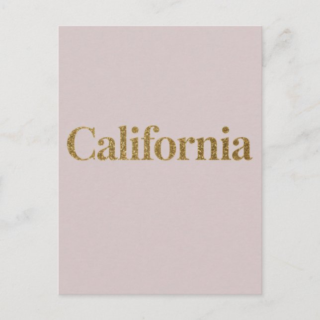 California Postcard – Bold Typography Design (Front)