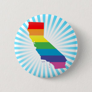 california pride 6 cm round badge