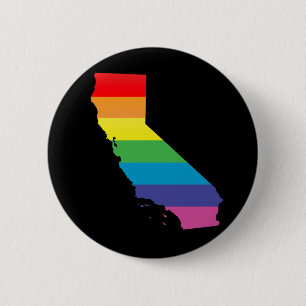 california pride 6 cm round badge