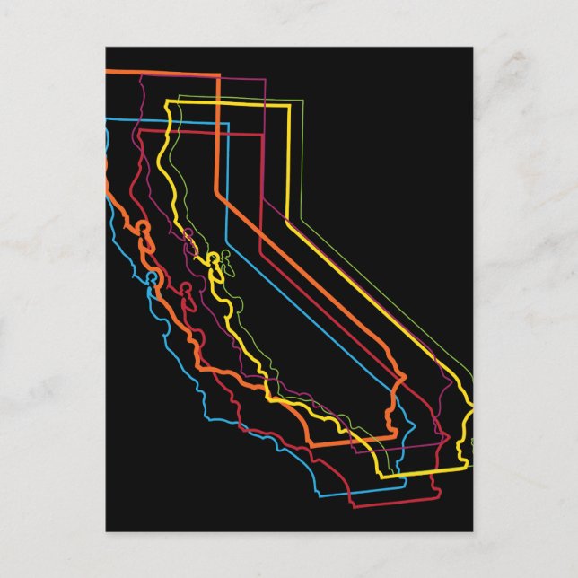 california pride blur postcard (Front)