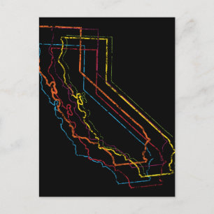 california pride blur postcard