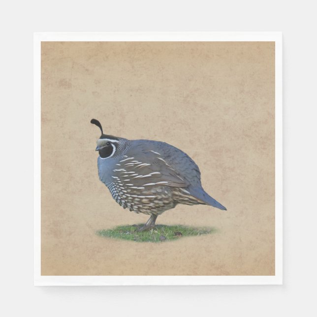 CALIFORNIA QUAIL NAPKIN (Front)