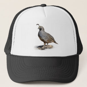 CALIFORNIA QUAIL TRUCKER HAT