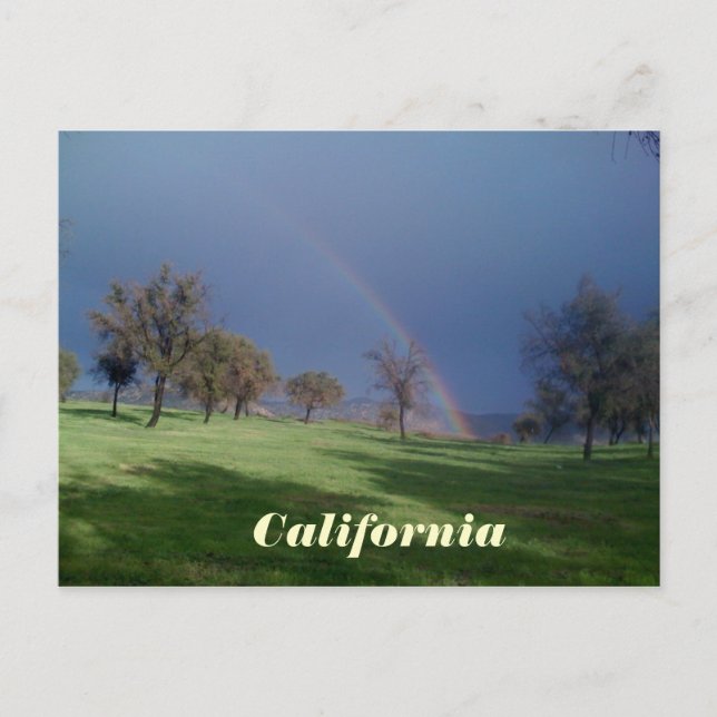 California  Rainbow Postcard (Front)