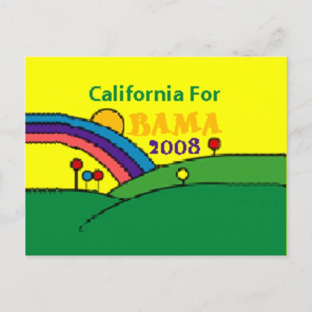 California Rainbow Postcard (Front)