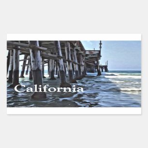 California - Rectangle Stickers, Glossy Rectangular Sticker