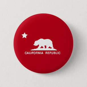 California Republic 6 Cm Round Badge