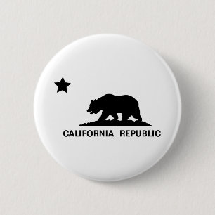 California Republic 6 Cm Round Badge
