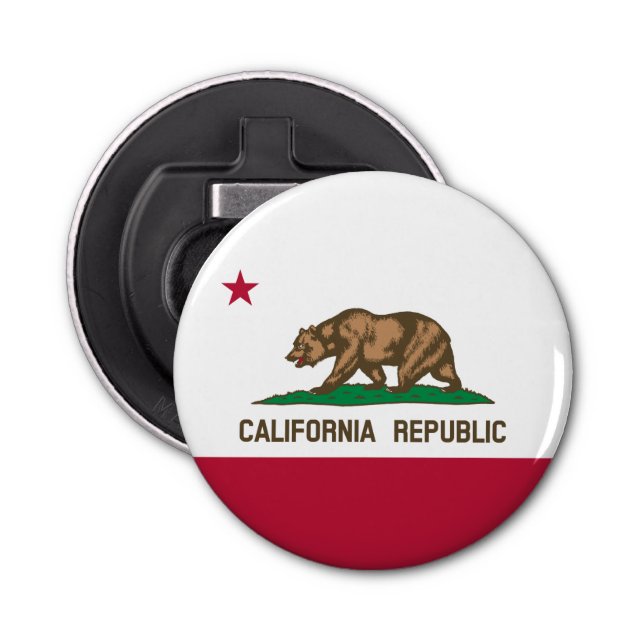 California Republic Bear Flag: Cali Golden State Bottle Opener (Front)
