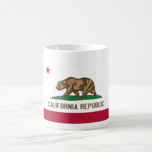 California Republic Bear Flag: Cali Golden State Coffee Mug