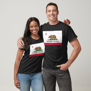 California Republic Bear Flag: Cali Golden State T-Shirt