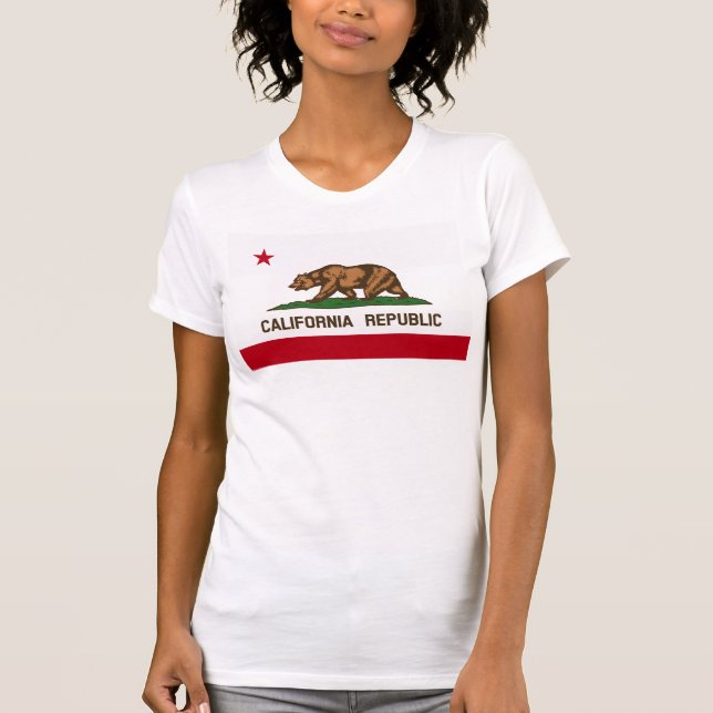 California Republic Bear State Flag T-Shirt (Front)