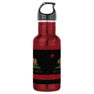 California Republic Black Diamond Plate 532 Ml Water Bottle
