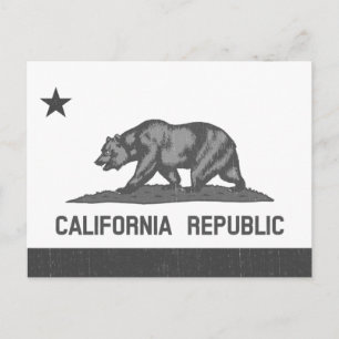 California Republic (Black) Postcard