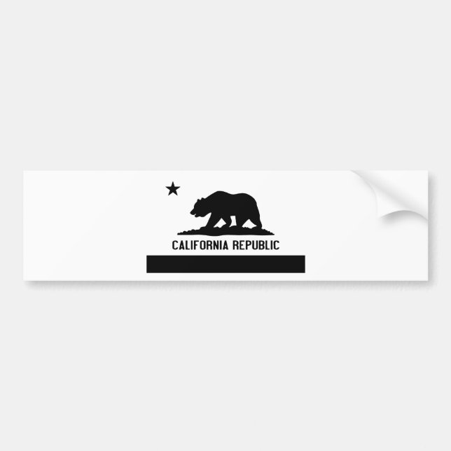 California Republic Bumper Sticker (Front)