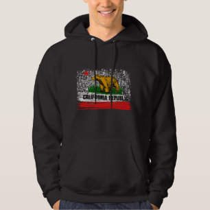 California Republic Cali Flag Socal Norcal Cencal Hoodie