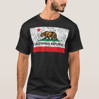 California Republic Cali Flag T-Shirt Socal Norcal