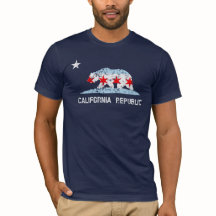 California Republic Chicago Transplant Flag Mashup