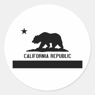 California Republic Classic Round Sticker