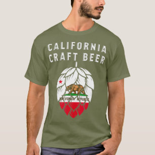California Republic Craft Beer Bear State Flag T-Shirt