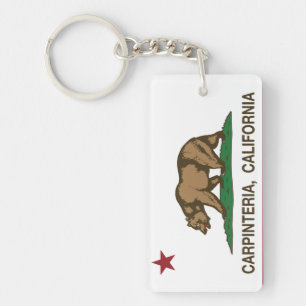 California Republic Flag Carpinteria Key Ring