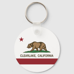 California Republic Flag Clearlake Key Ring