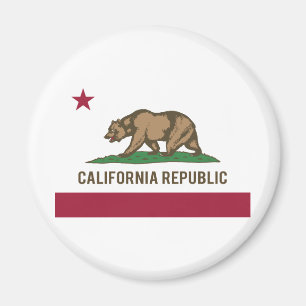 California Republic Flag - Colour Magnet