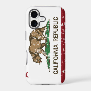 California Republic Flag Distressed Look