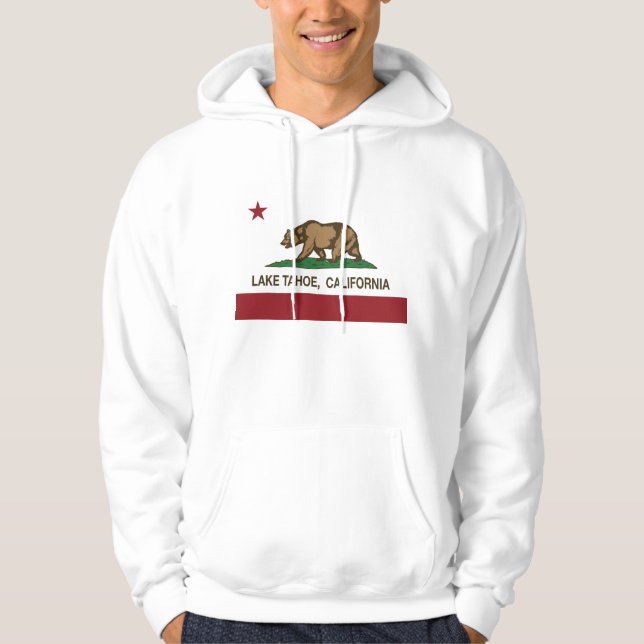 California Republic Flag Lake Tahoe Hoodie (Front)
