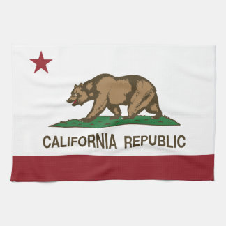California Republic Flag Tea Towel