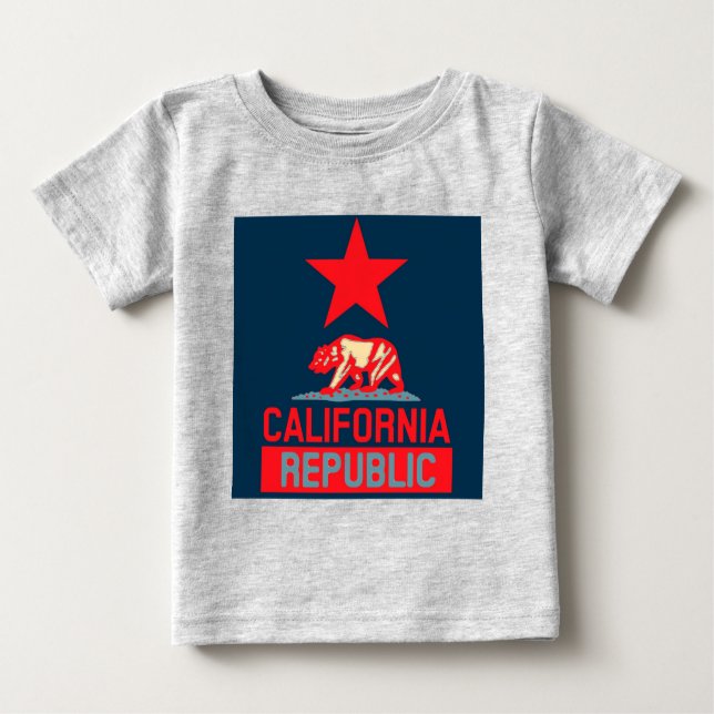 California Republic in Urban Hope Style Baby T-Shirt (Front)