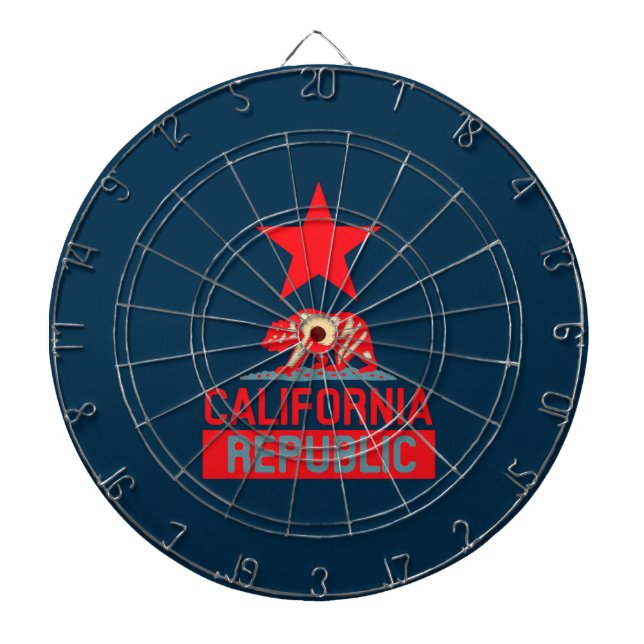California Republic in Urban Hope Style Dartboard (Front)