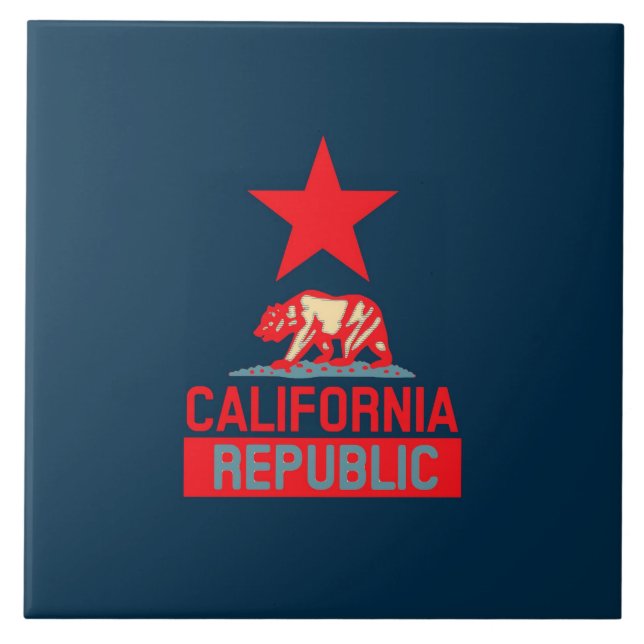 California Republic in Urban Hope Style Tile (Front)