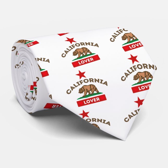 California Republic Lover Tie (Rolled)