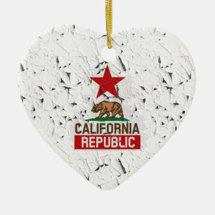 California Republic Peeling Paint Decor Ceramic Tree Decoration